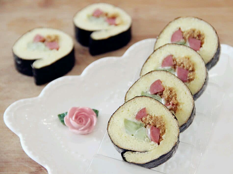 海苔蛋糕寿司卷