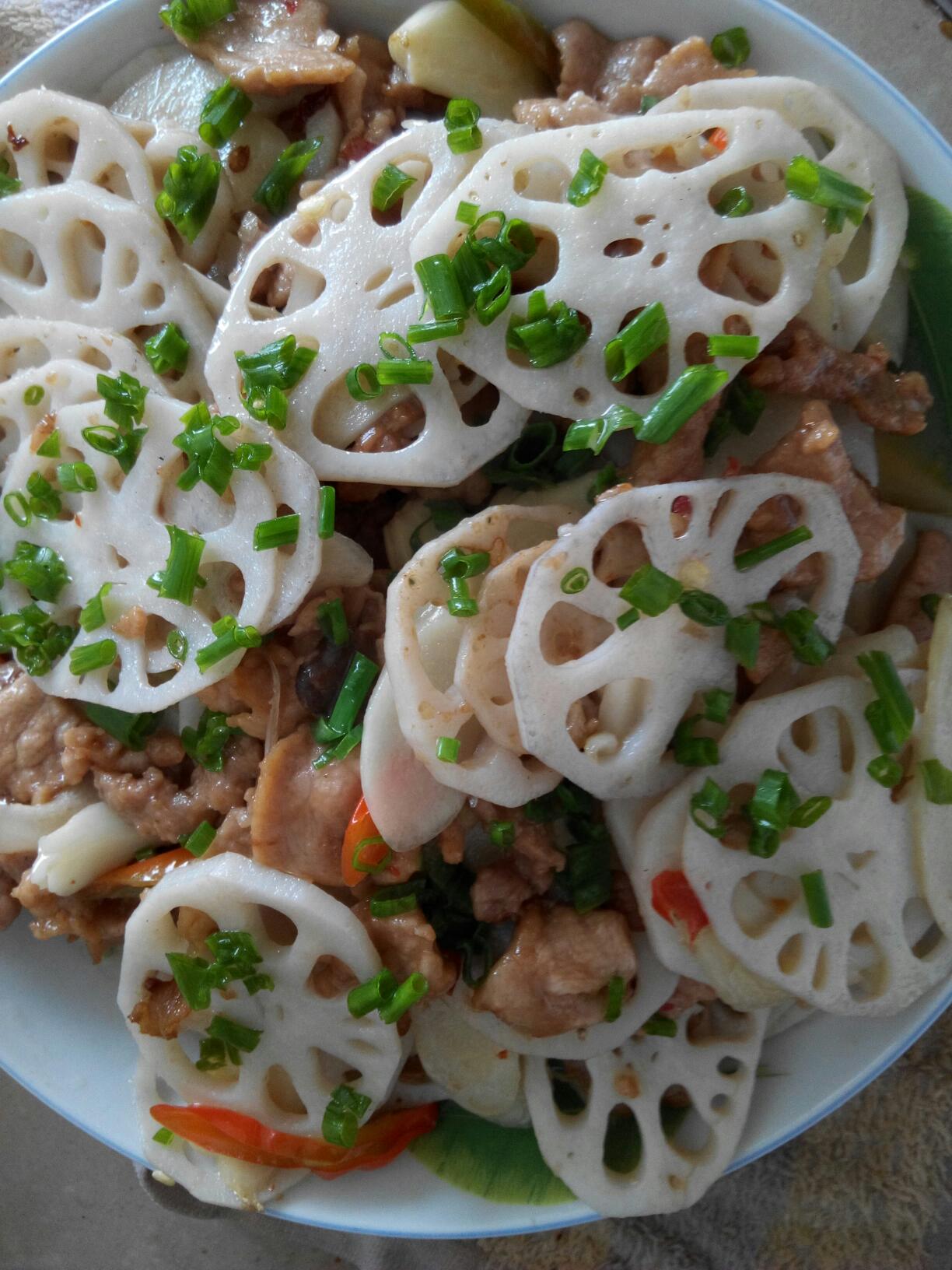 瘦肉炒莲藕