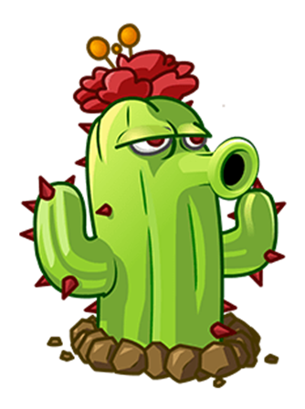 仙人掌(cactus),女,益智策略类塔防御战游戏《植物大战僵尸》(以下