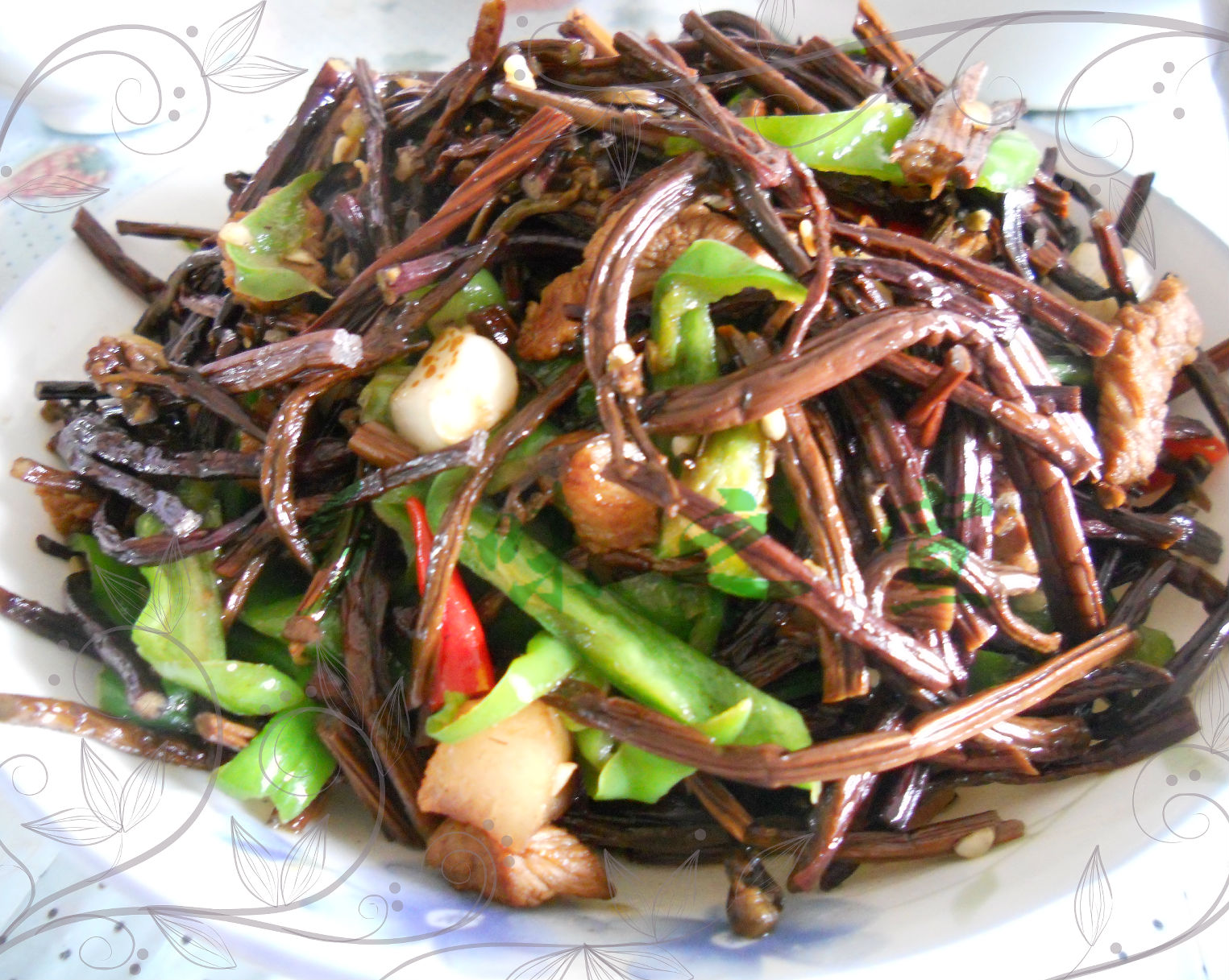 干锅蕨菜茶干