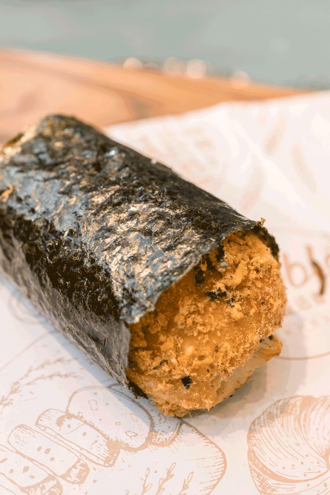 海苔肉松面包卷