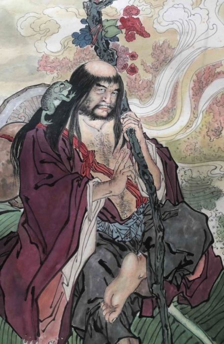 木彫り 寿老人 仙人中国の道教に伝わる仙人「八仙」の一人、鉄拐李（てっかいり） 铁拐李（中国民间传说及道教中的八仙之首）_百度百科