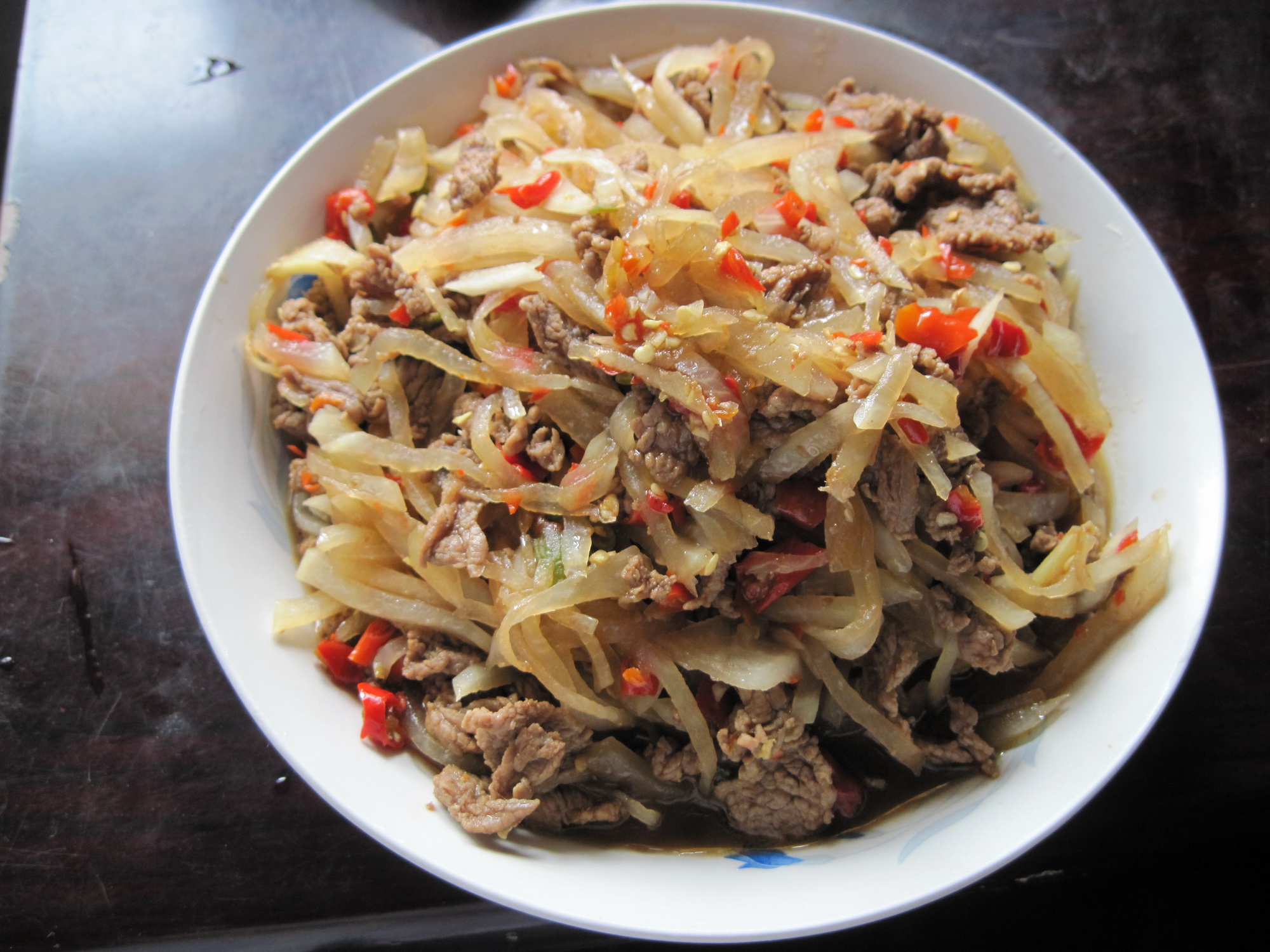 萝卜丝炒牛肉丝