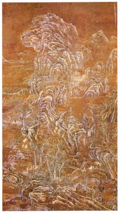 雪景山水图（五代荆浩创作绢本设色画）_百度百科