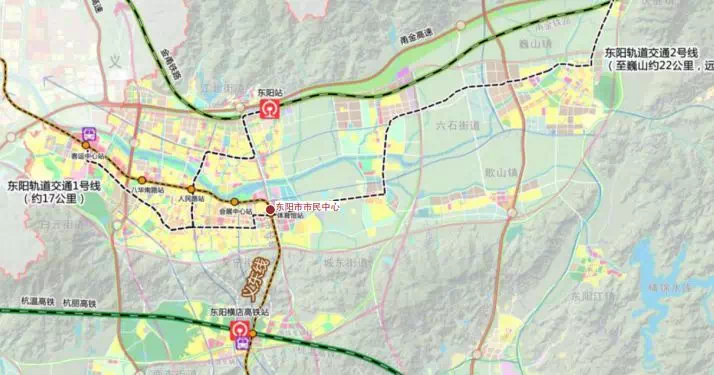  p>东阳城市轨道交通在2013年完成城市轻轨工程前期研究工作,2014年