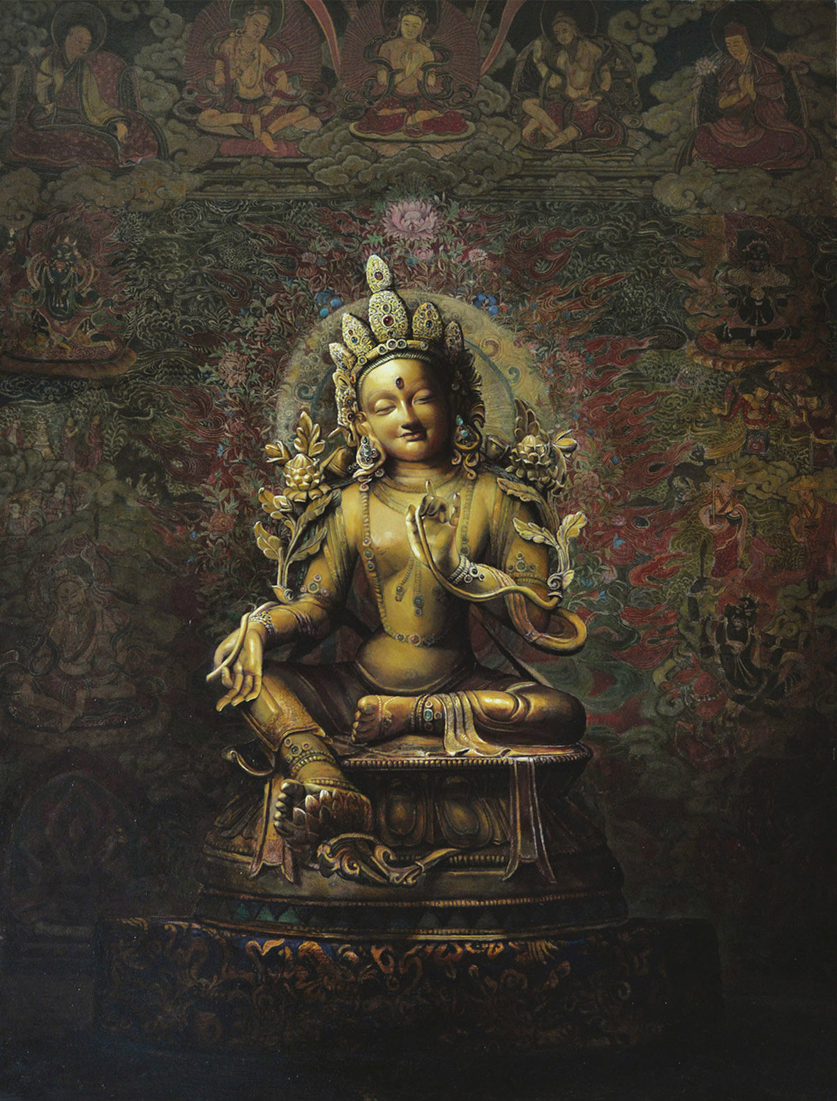 赖东民,职业油画家,1990年代初以其艺术才华