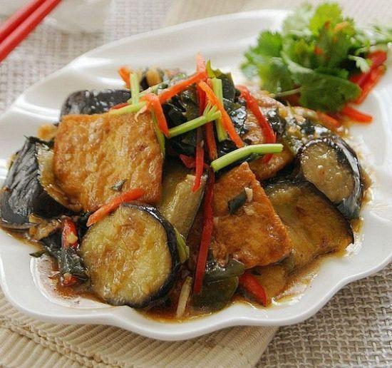 豆腐焖茄子