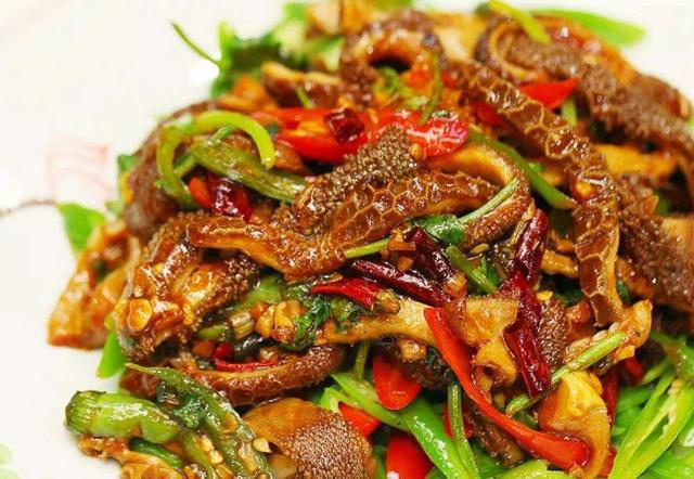 三丝炒羊肚