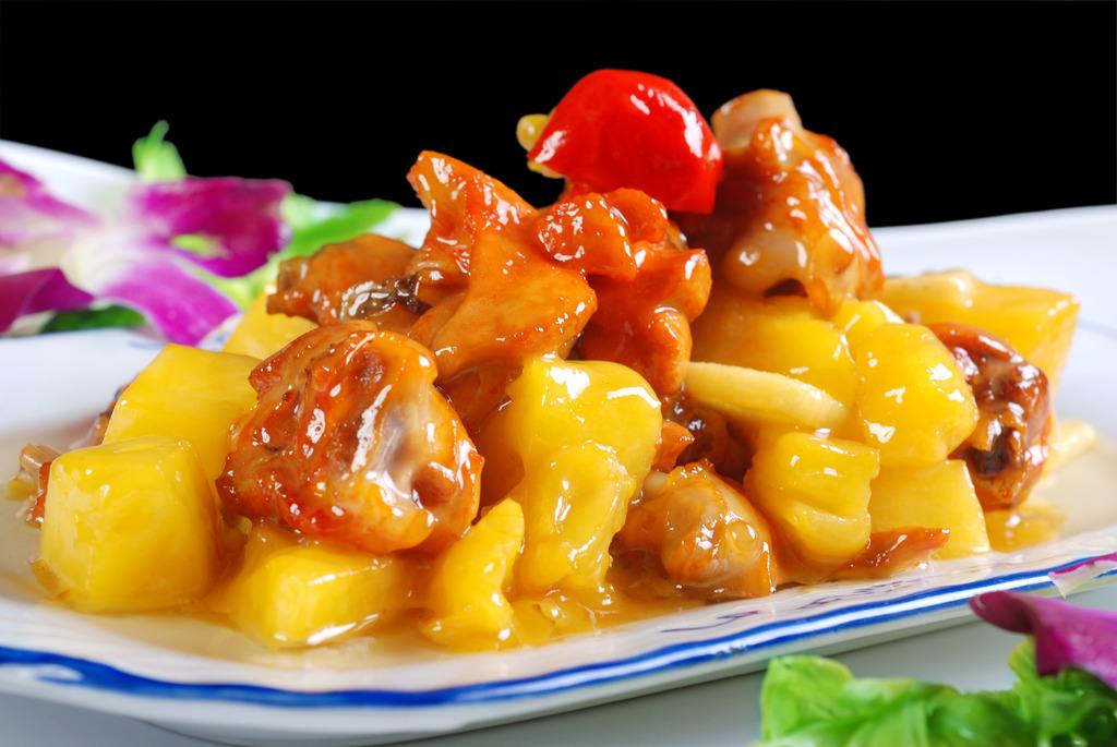 菠萝炒鸡腿