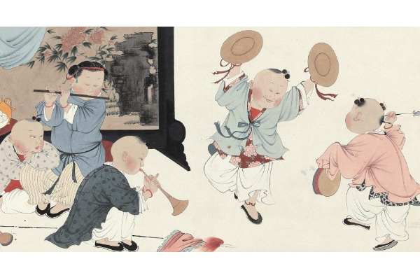  p>《童子嬉春图》是徐乐乐创作的一幅中国书画. /p>