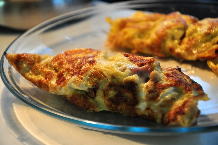 培根奶酪鸡蛋卷