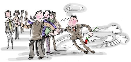 "被催"谐音"悲催",道出了80后一代生活中的无奈. /p>