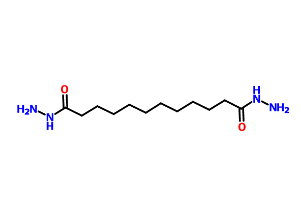  p>十二烷二羧酸二酰肼,一种有机化学物质,分子式:c sub>12 /sub>h 