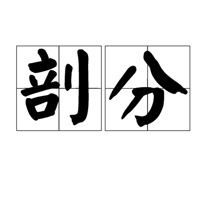 剖分_百度百科