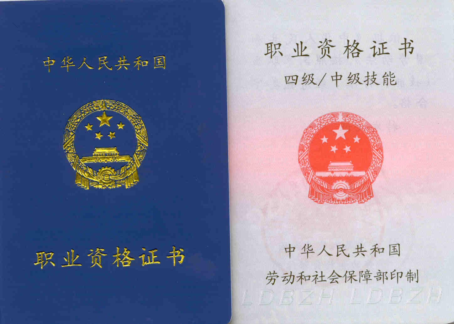 国家资格职业证书