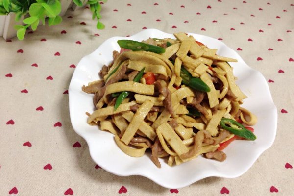 蒜香豆腐炒肉丝