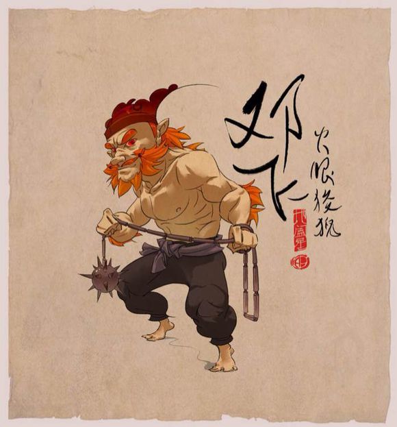 的人物,因双睛红赤,绰号 a target="_blank" href="/item/火眼狻猊/1