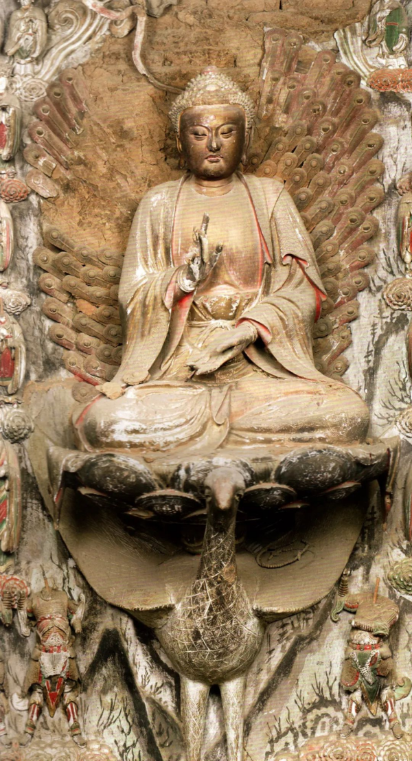 孔雀明王（中国神话体系佛教佛母、密教本尊之一）_百度百科