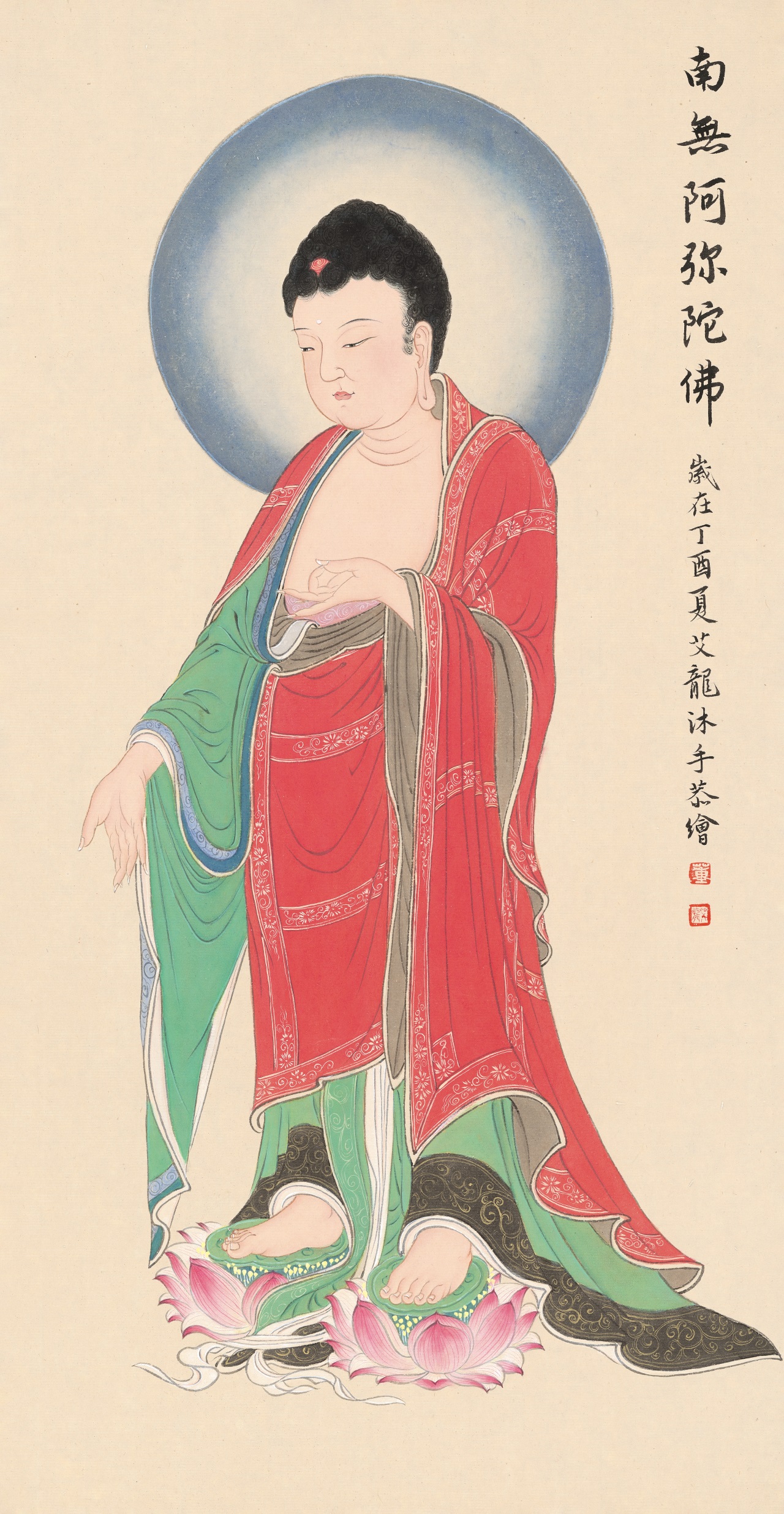  /b>能诗文工书法,工笔写意兼擅,尤擅佛道人物,高士, a target="