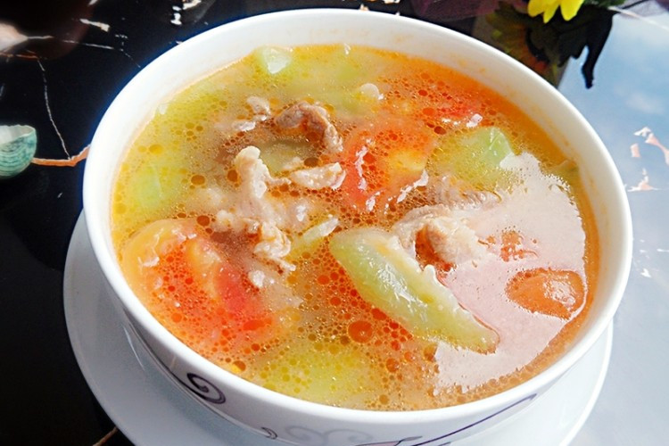 西红柿肉丝汤