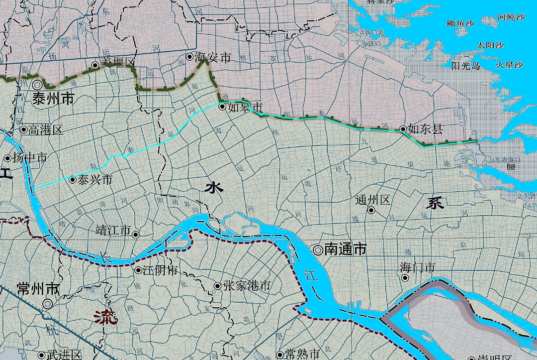  p data-id="gnbx0glj2k">如泰运河,连接江苏如东,如皋,泰兴三地的