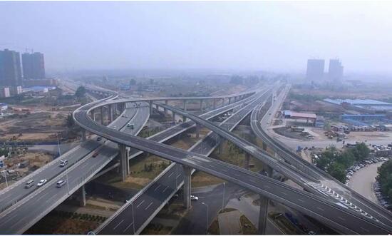 中州大道与郑新快速通道高架立交桥