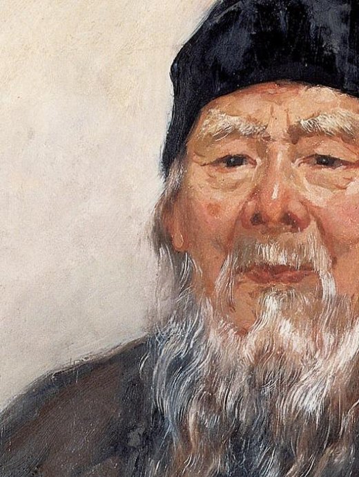  p>《齐白石像》是画家吴作人1954年创作的一幅油画作品,现收藏于中国