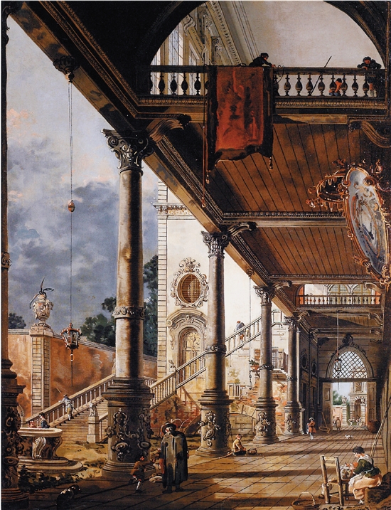  p data-id="gn084zei33">《随想:威尼斯大拱廊》是意大利画家卡纳莱