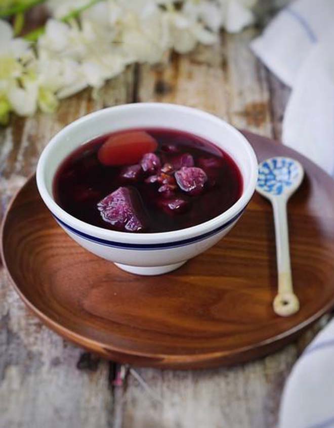 港式紫薯姜糖水