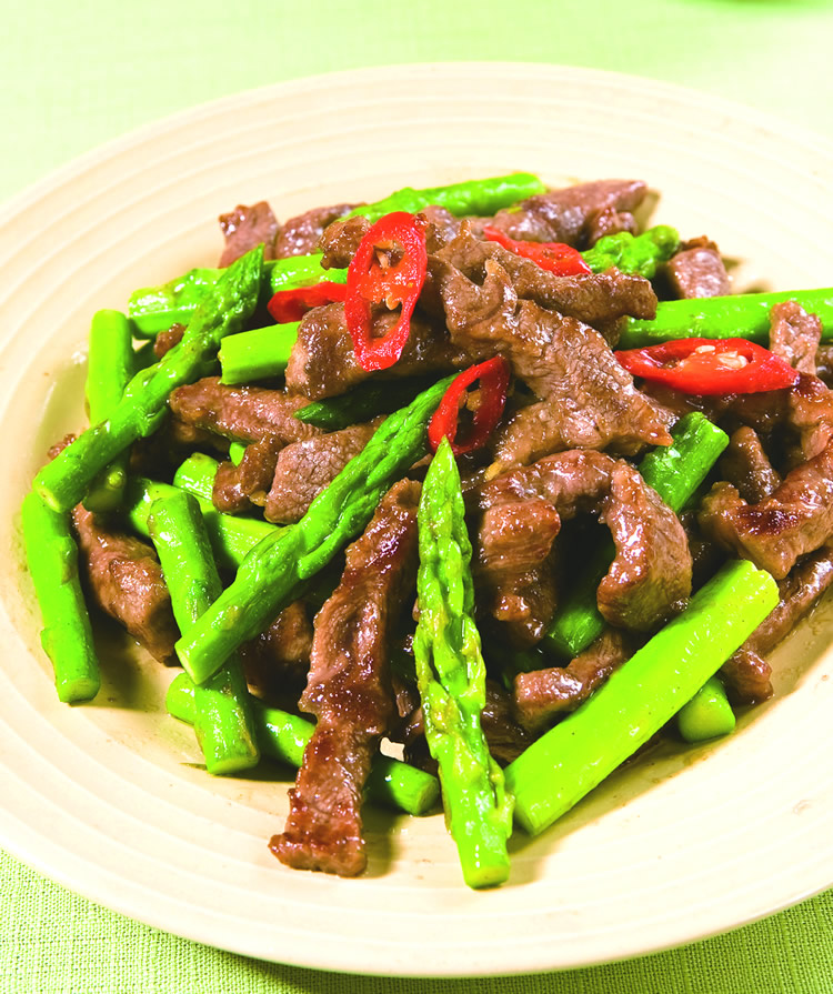 炒芦笋牛肉