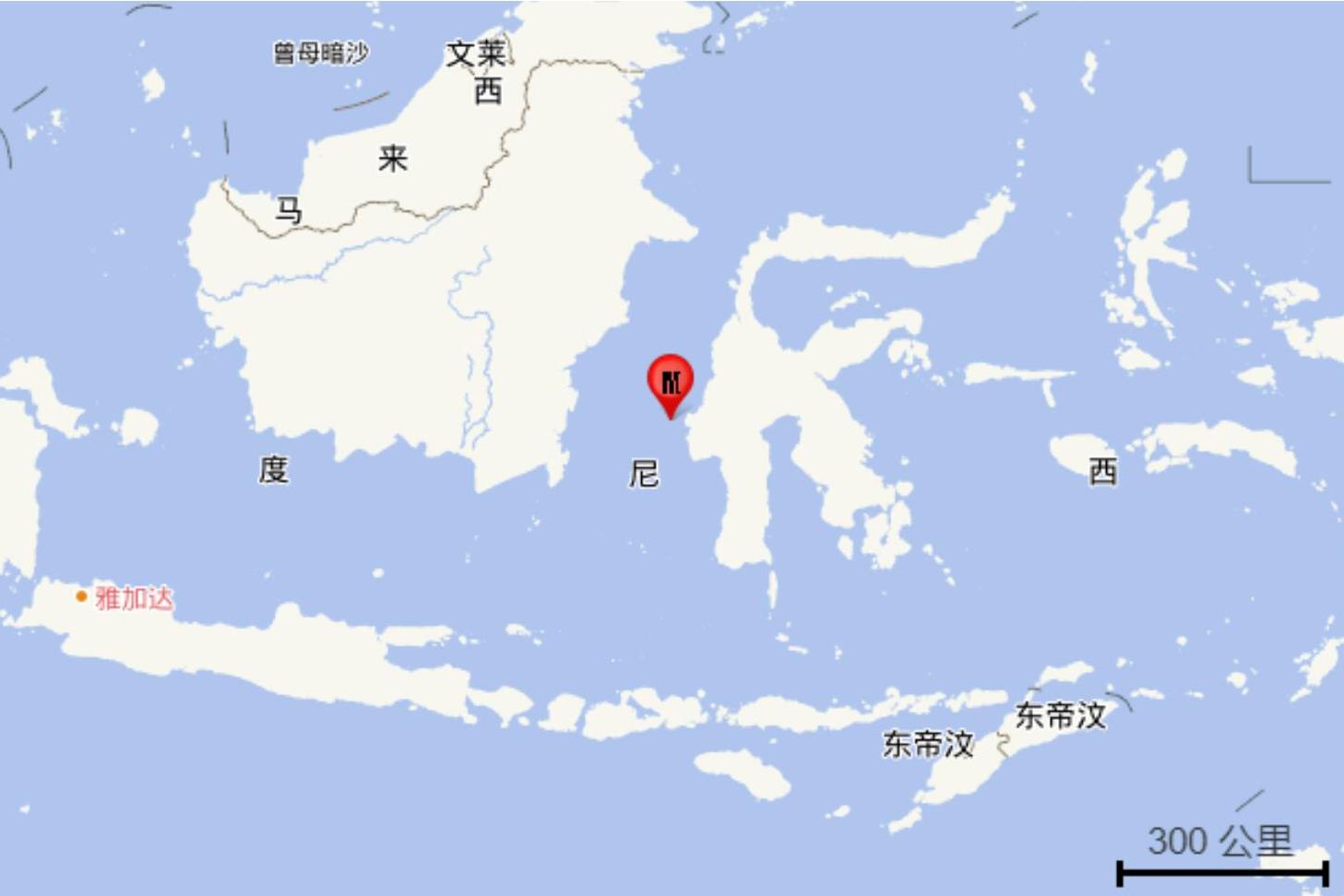 6·8苏拉威西岛海域地震