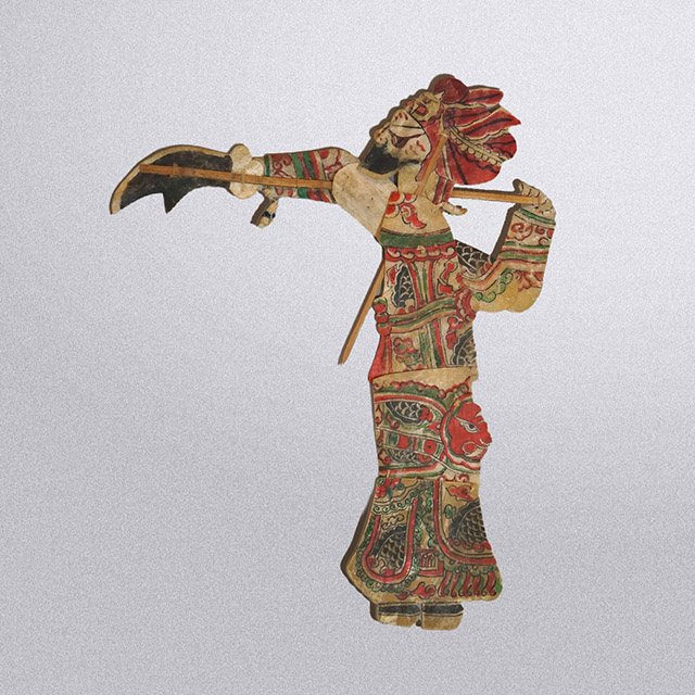 上海彩绘皮影武将