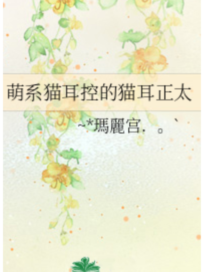 萌系猫耳控的猫耳正太
