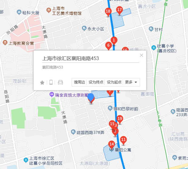  p>襄阳南路453弄位于上海市徐汇建国西路,共计房屋1户. /p>
