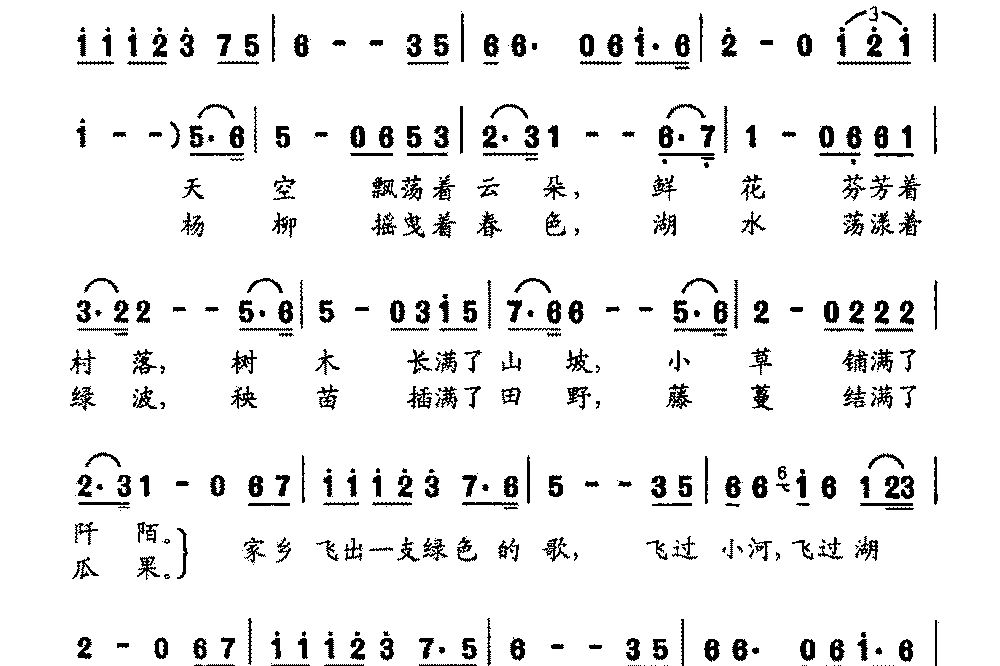  p>《我的家乡飞出一支歌》是2012年1月1日宋祖英演唱的歌曲. /p>