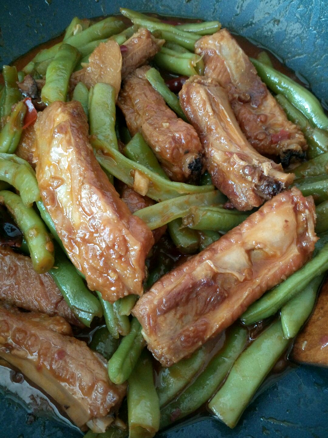 干豆角焖排骨