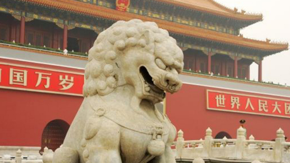 天安门前石狮子