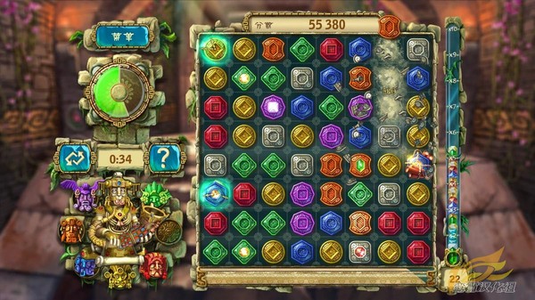  p>蒙特祖玛的宝藏3是一款消除类游戏,除了经典的"3-match"游戏方式以