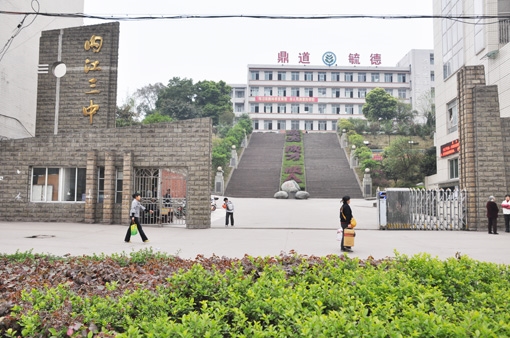 筹建于1979 年,1982年正式招生,1990年更名为现名,简称内江三中