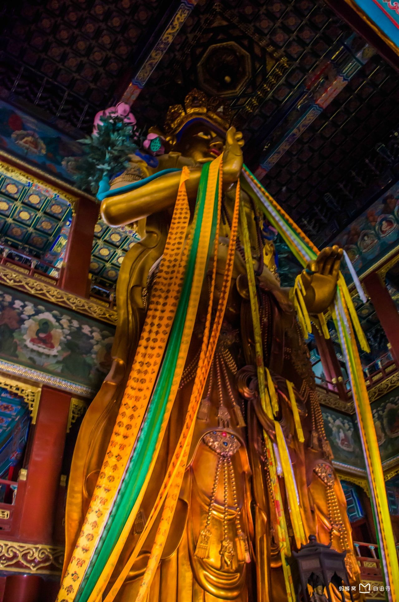  p>雍和宫(the lama temple),位于北京市区东北角,清康熙三十三年