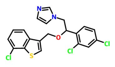 为1-[2-(7-氯苯并[b]噻吩-3-基)甲氧基-2-(2,4-二氯苯)乙基]-1h-咪唑