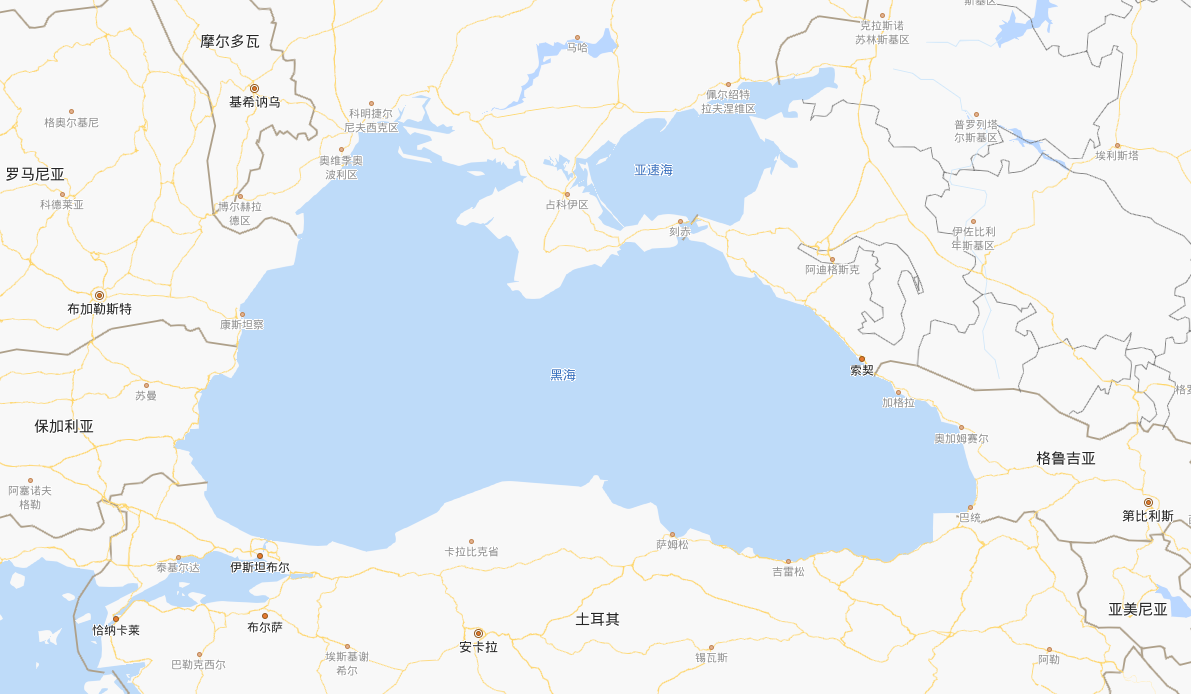 p>黑海(black sea)是欧洲和亚洲之间的一个内陆海,其处在内陆之中