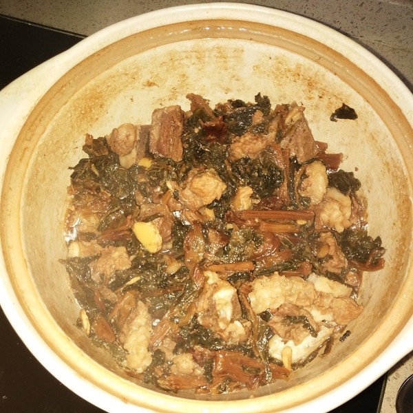 菜干排骨煲
