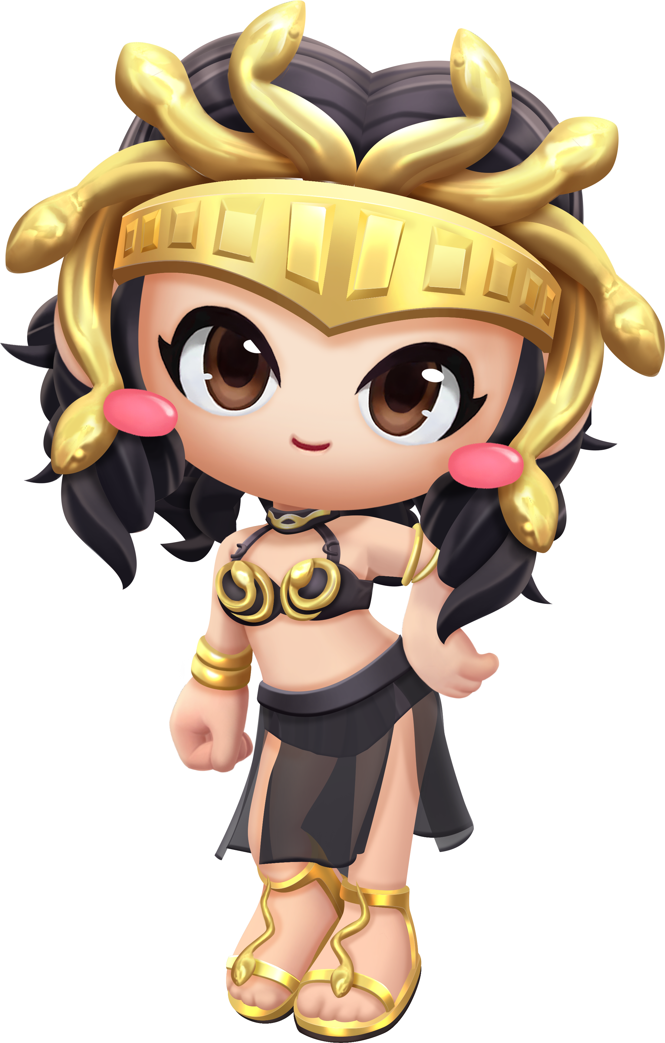  p>美杜莎黑妞,游戏《跑跑卡丁车》中的传说车手. /p>