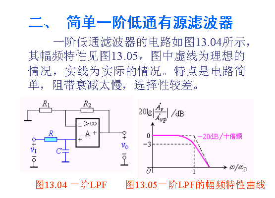 一阶低通滤波器