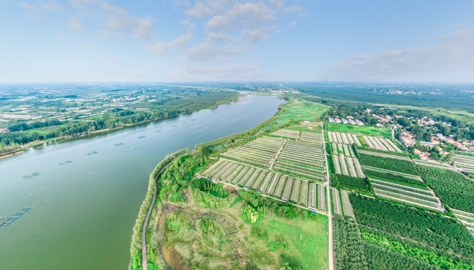 ">江苏丰县黄河故道大沙河国家湿地公园位于江苏省丰县大沙河镇境内