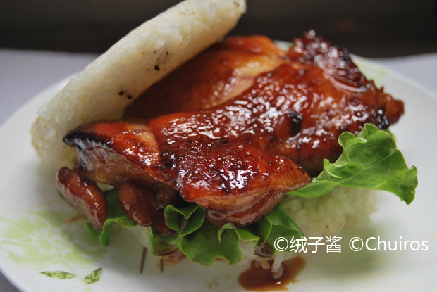 和风照烧鸡扒米汉堡