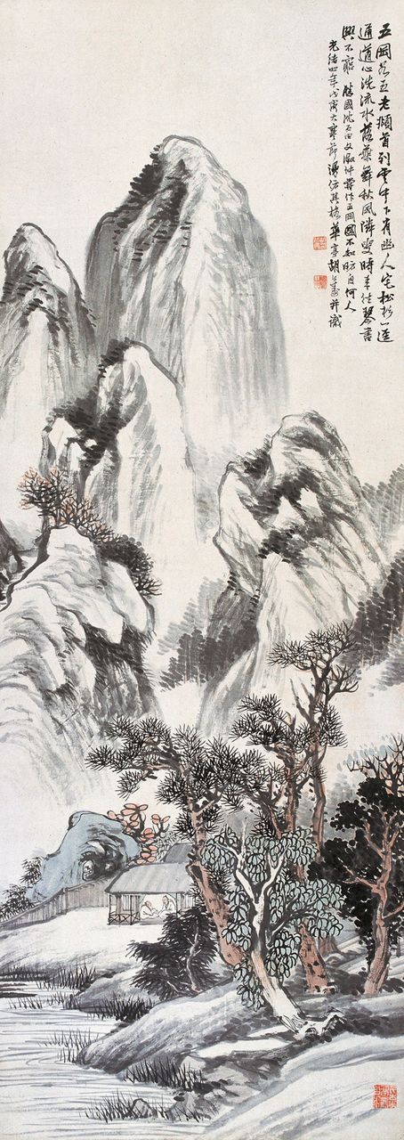  p>胡公寿(1823年—1886年),初名远,号瘦鹤,小樵,别号横云山民,华亭