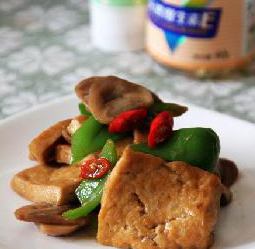 草菇烧豆腐