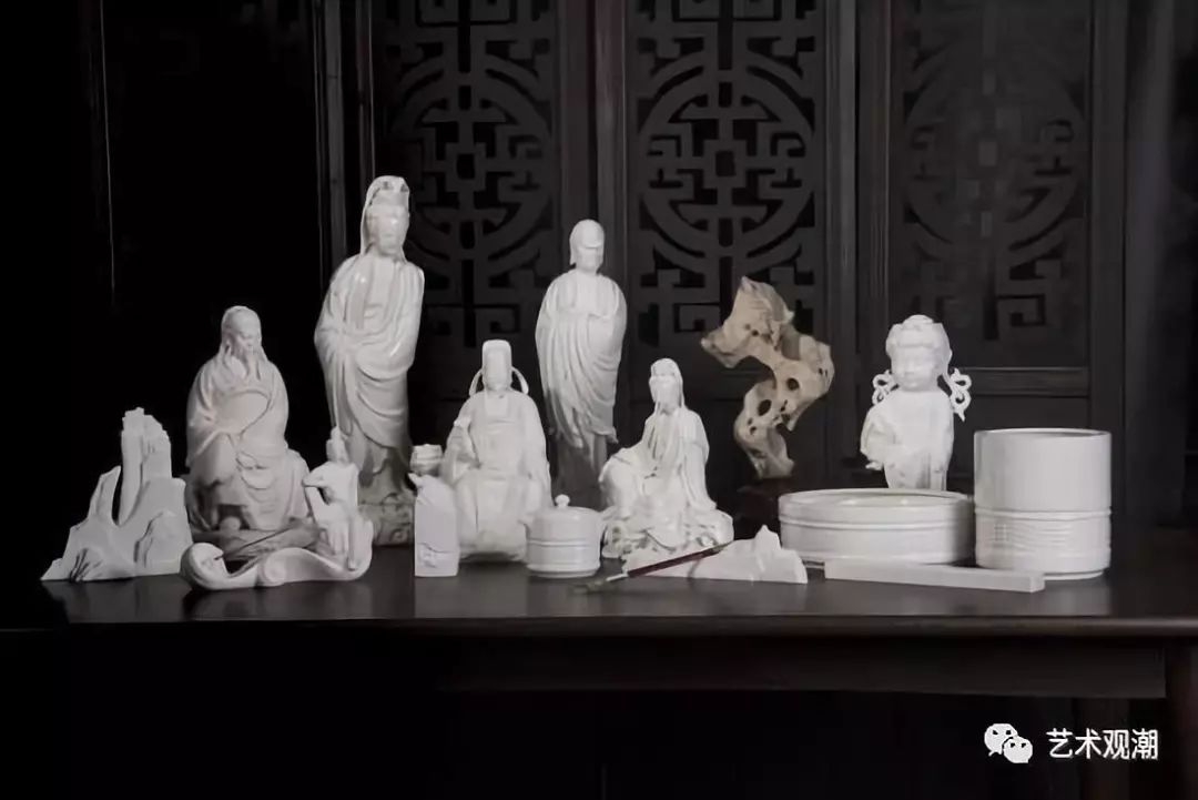 颜松柳作／白瓷 中国名物／￼￼反弹琵琶￼ 堅固